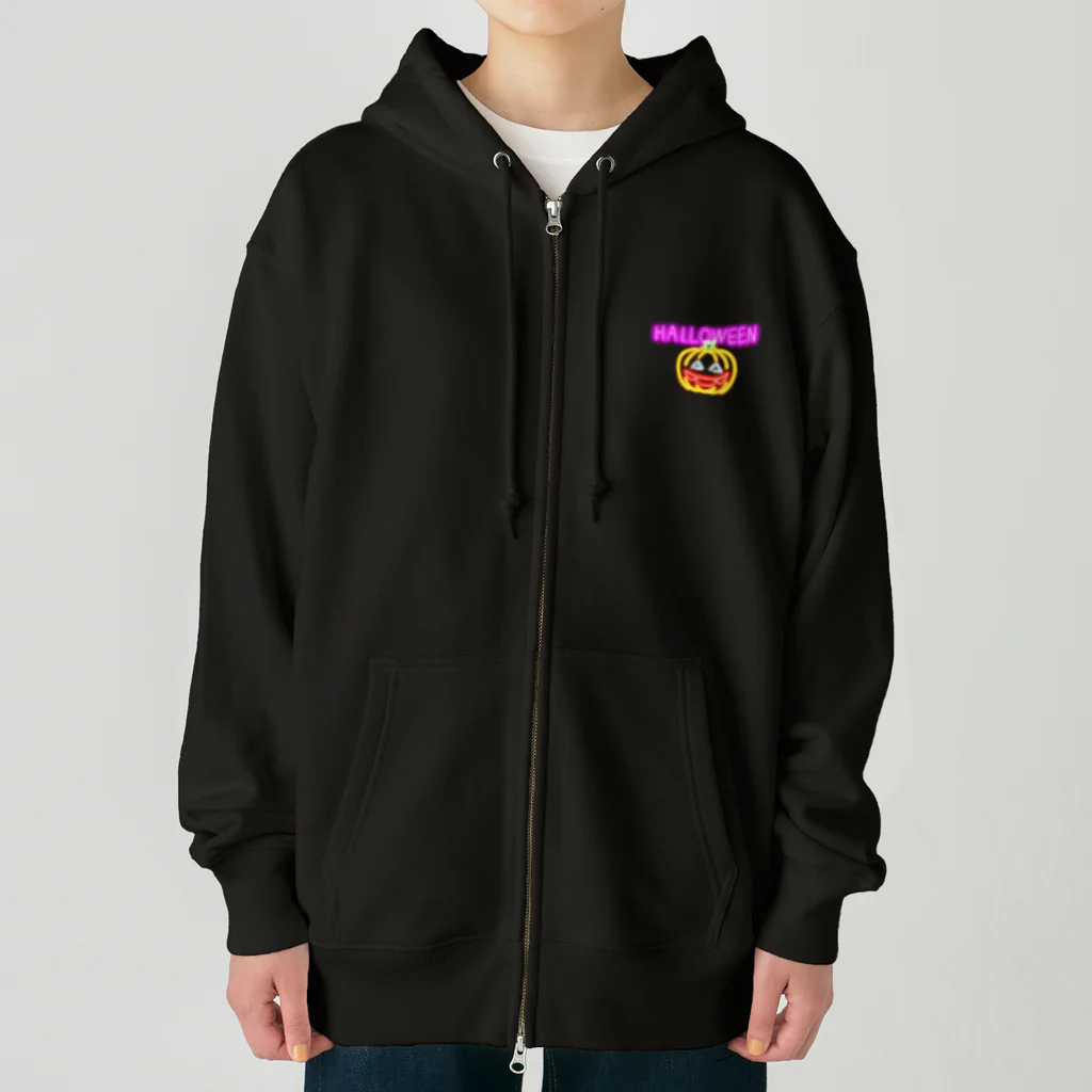 柴崎デザインのパンプキンヘッド Heavyweight Zip Hoodie