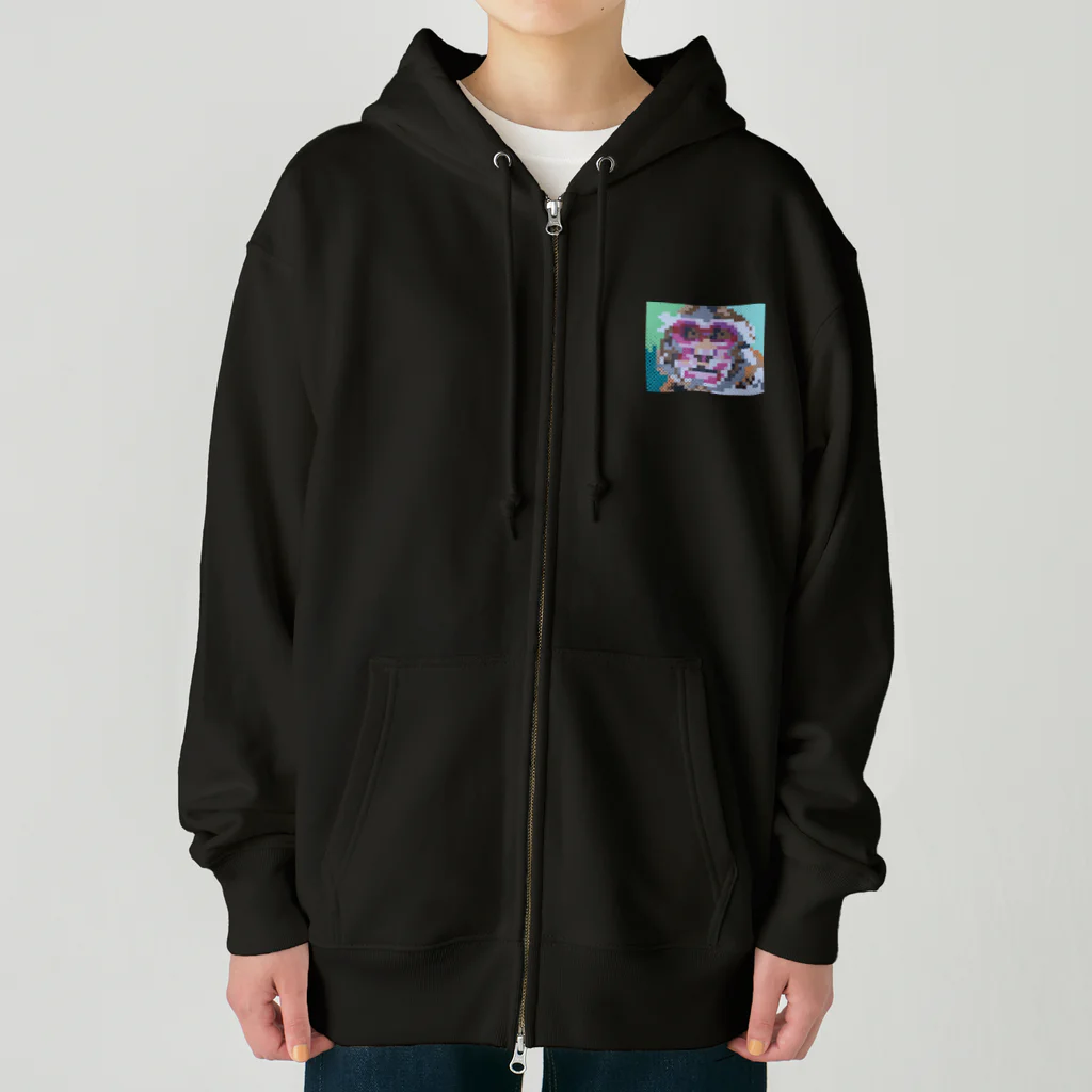 MONKEY  JOYのアイロンビーズのニホンザル Heavyweight Zip Hoodie