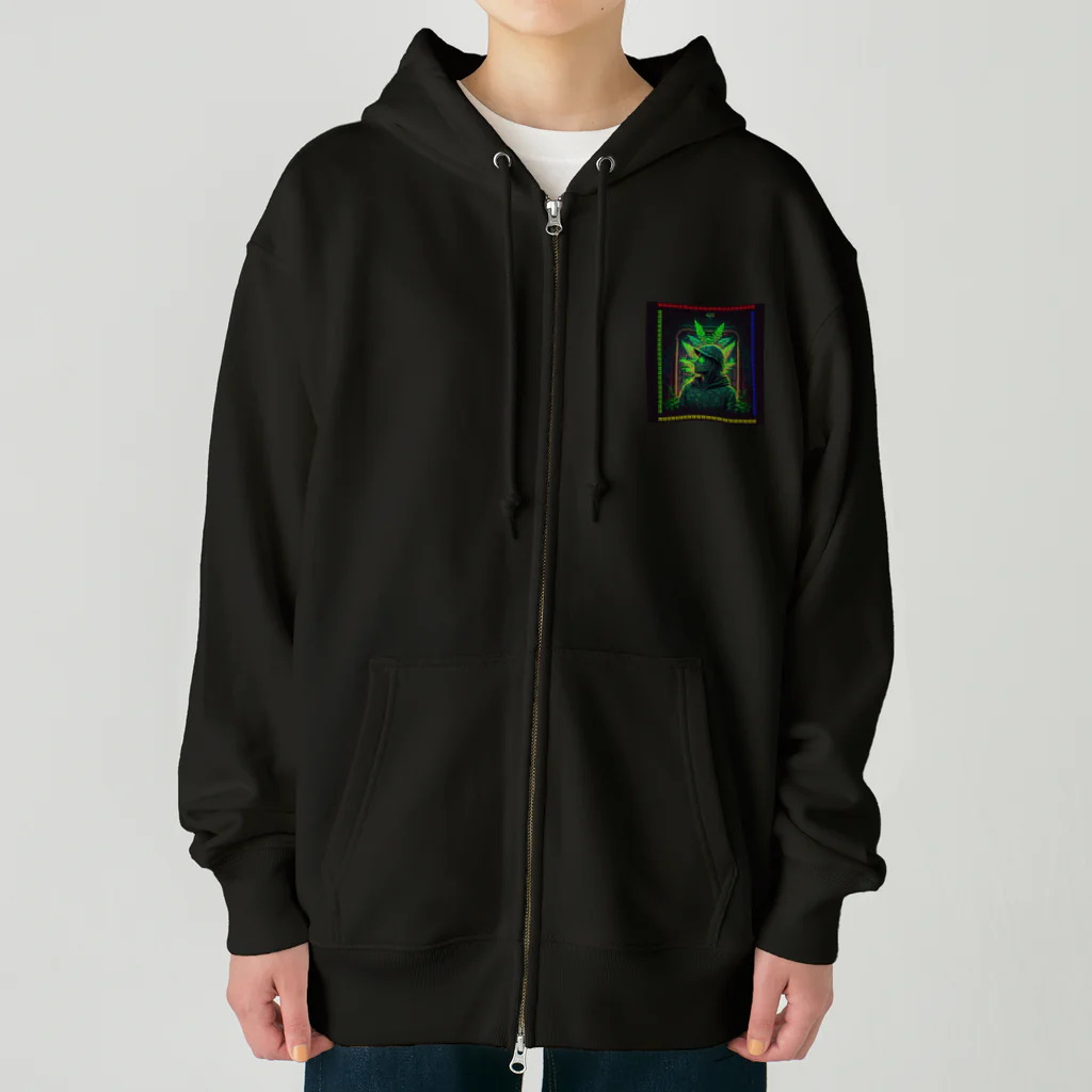 CulturesのSmoking Mind Heavyweight Zip Hoodie