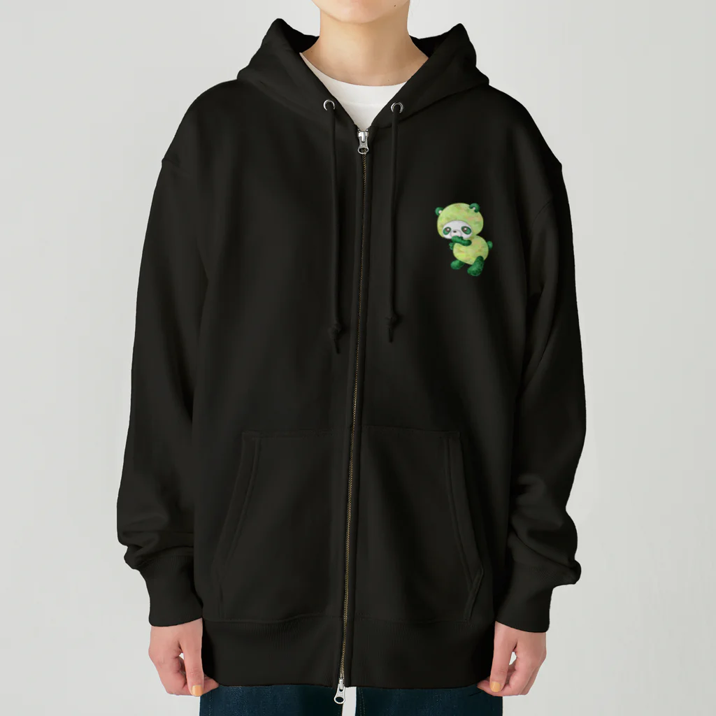 satoayaのアニマルカフェのフルーツアニマル　メロンパンダ Heavyweight Zip Hoodie