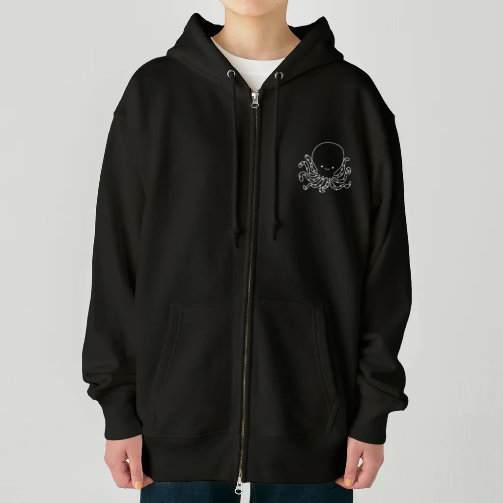 たここ（octopus）のたここ Heavyweight Zip Hoodie