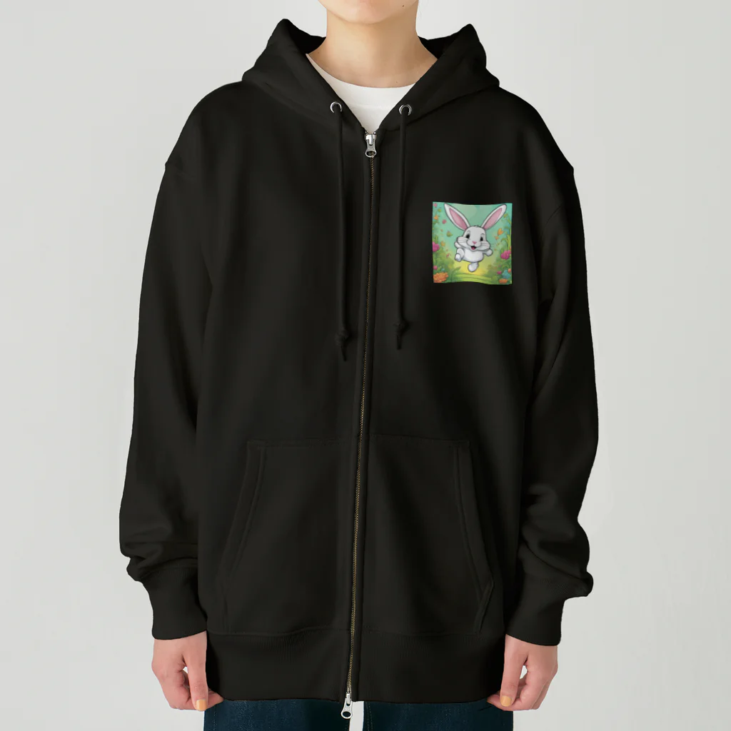 Monchuのジョイラビット Heavyweight Zip Hoodie