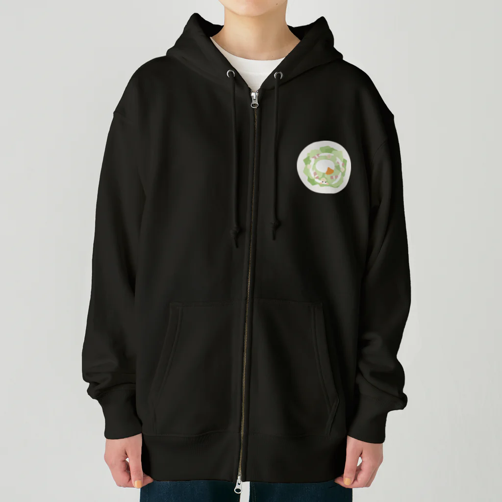 cotton-berry-pancakeのシーザーサラダちゃん Heavyweight Zip Hoodie