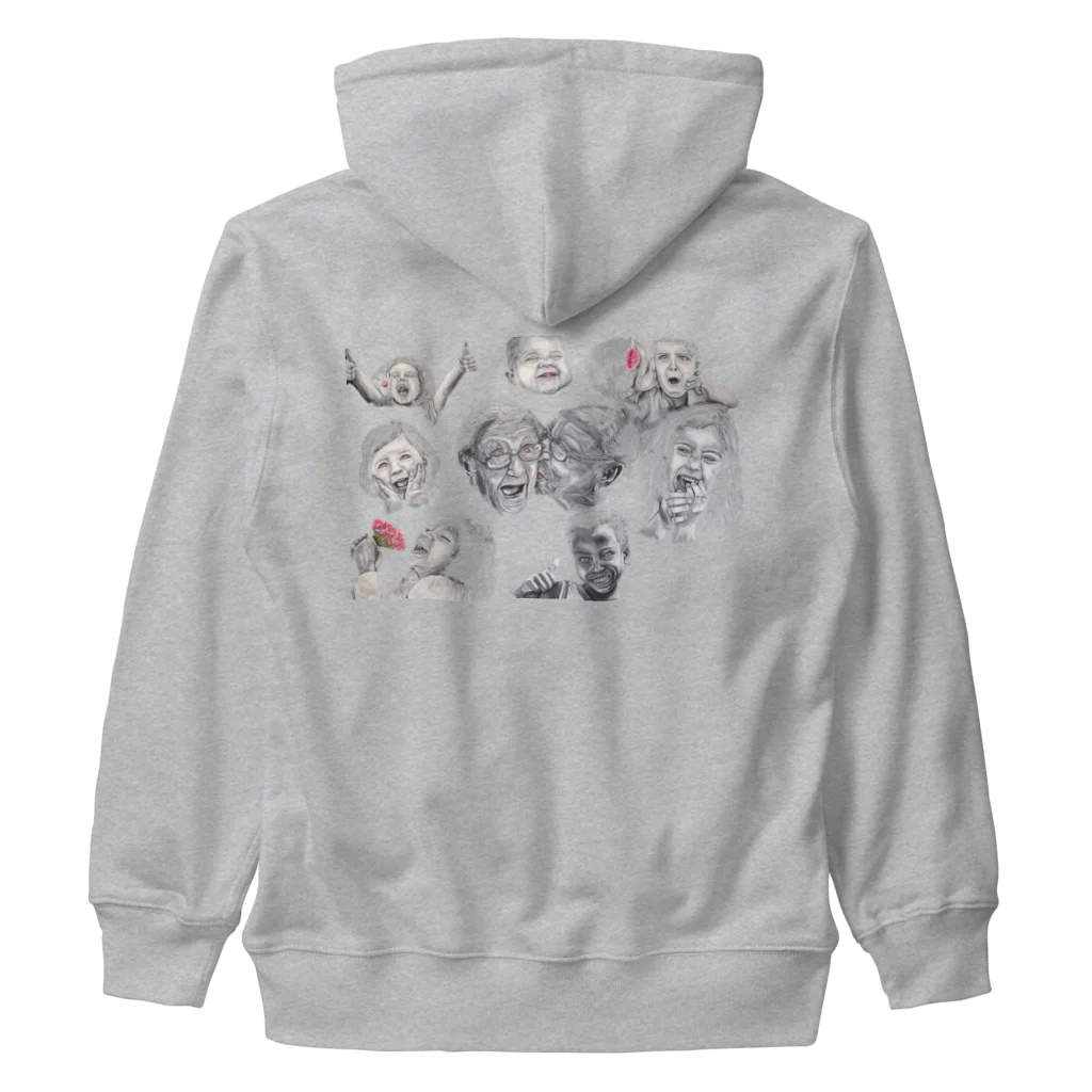 Owl's Dream　アウルズドリームのlove, peace and happiness Heavyweight Zip Hoodie