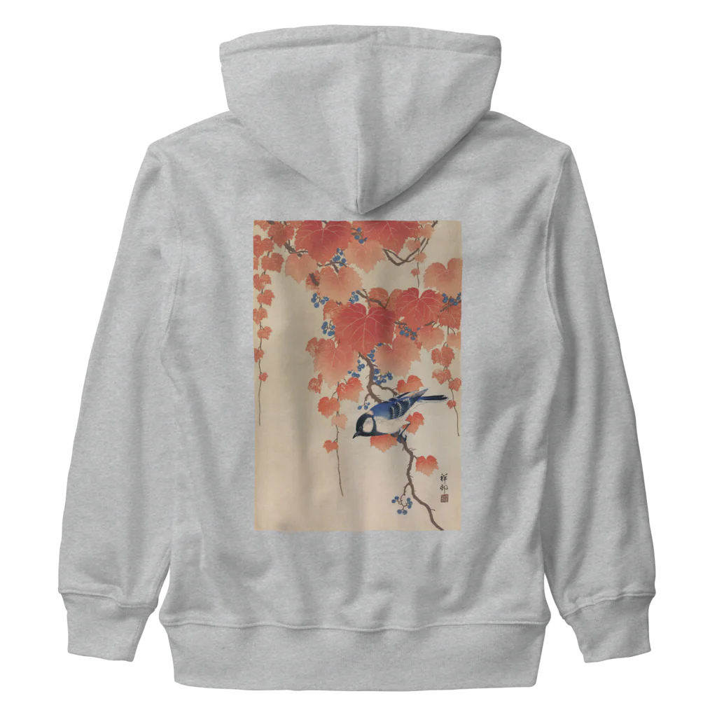 寿めでたや(ukiyoe)の蔦に四十雀 Heavyweight Zip Hoodie