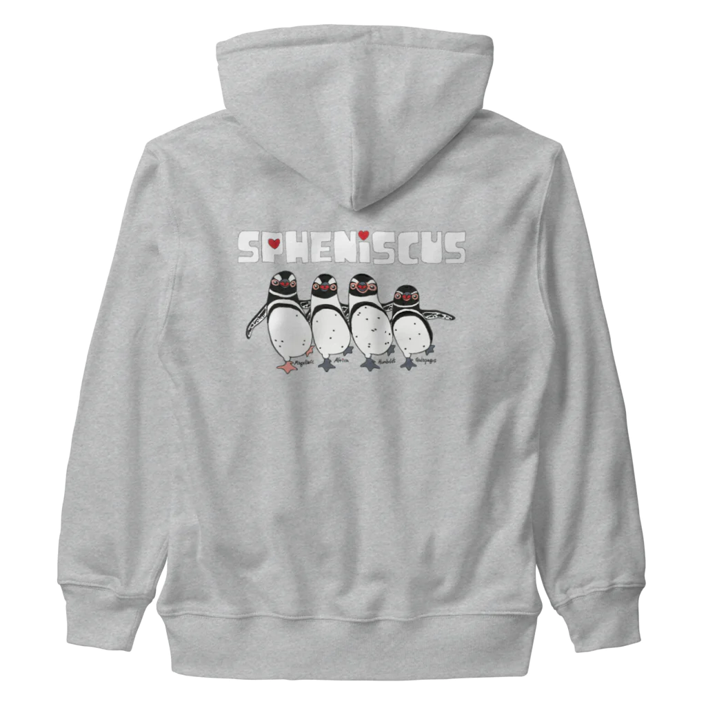 penguininkoのSpheniscus Quartet Heavyweight Zip Hoodie