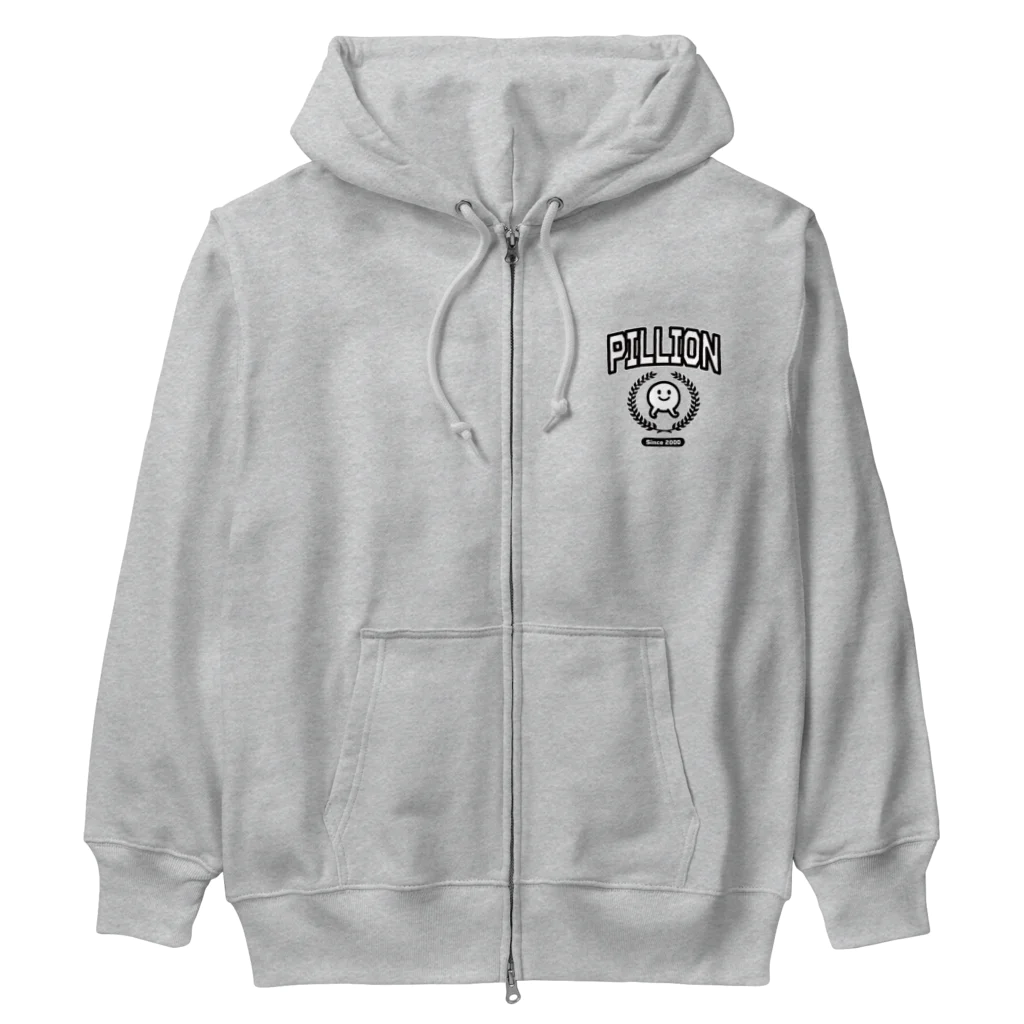 なぞのピリオンショップのカレッジピリオン Heavyweight Zip Hoodie