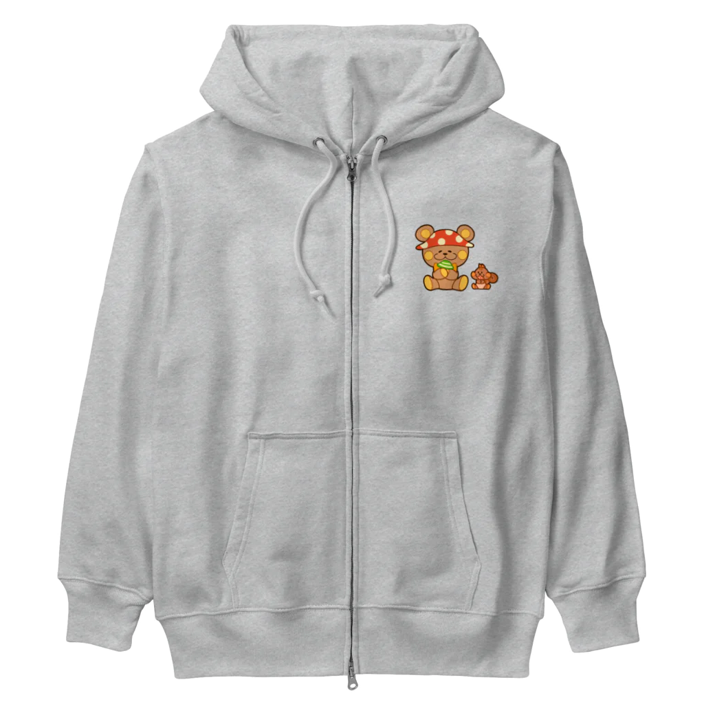 レタ(LETA)のぬいクマちゃんのキノコがり Heavyweight Zip Hoodie