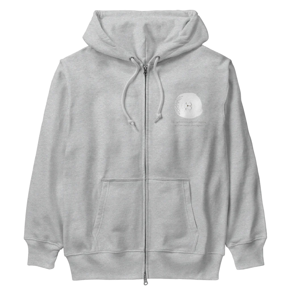 chiho_seal_shopのスヤスヤ ワモンアザラシ sleeping ringed seal Heavyweight Zip Hoodie