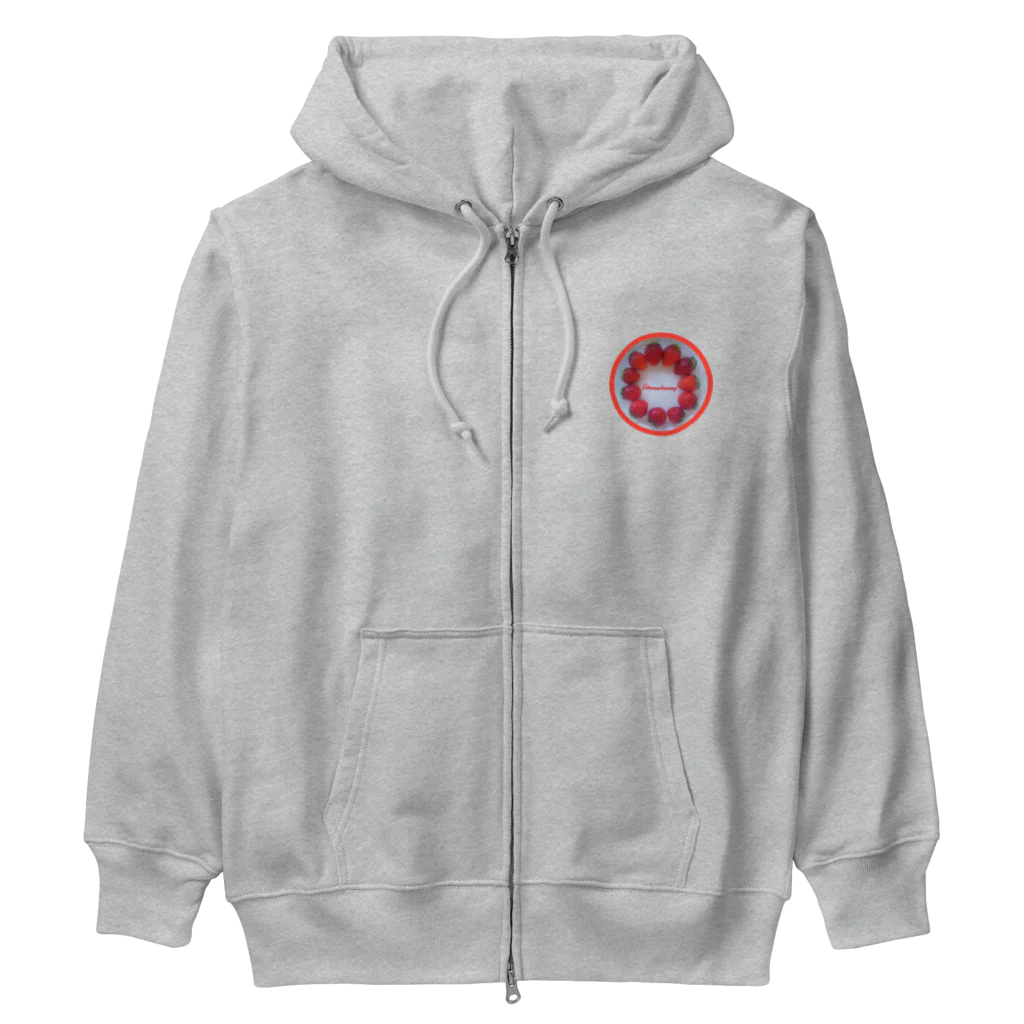 ハルノコのいちごのリース Heavyweight Zip Hoodie