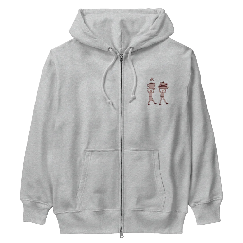 honeycombのカフェきょうだい Heavyweight Zip Hoodie