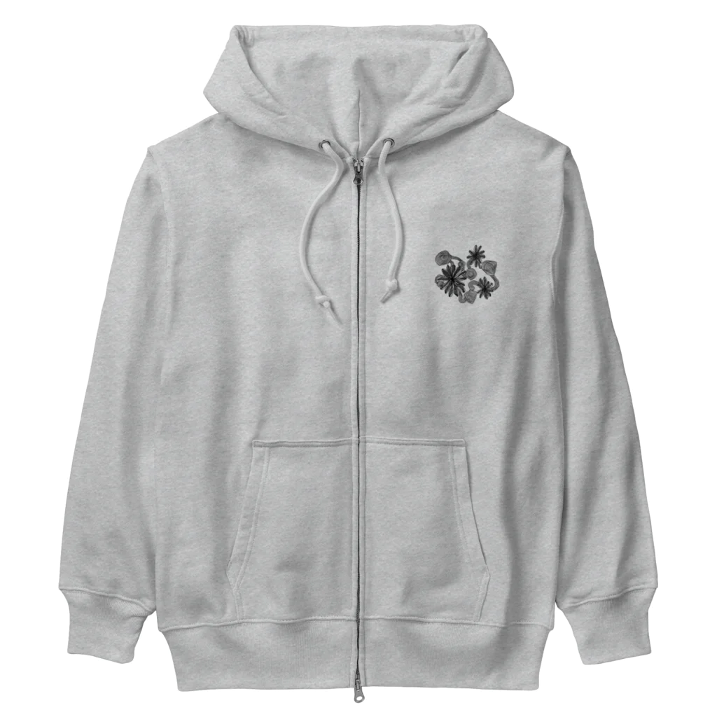 puqpuq Waveformのpuqpuq flower Heavyweight Zip Hoodie