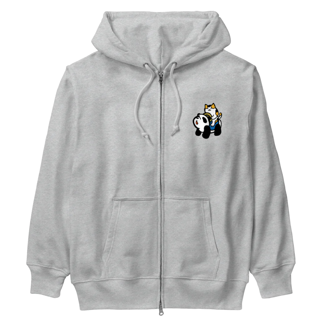 オガタミホのGO！GO！パンダカー　ミケ Heavyweight Zip Hoodie