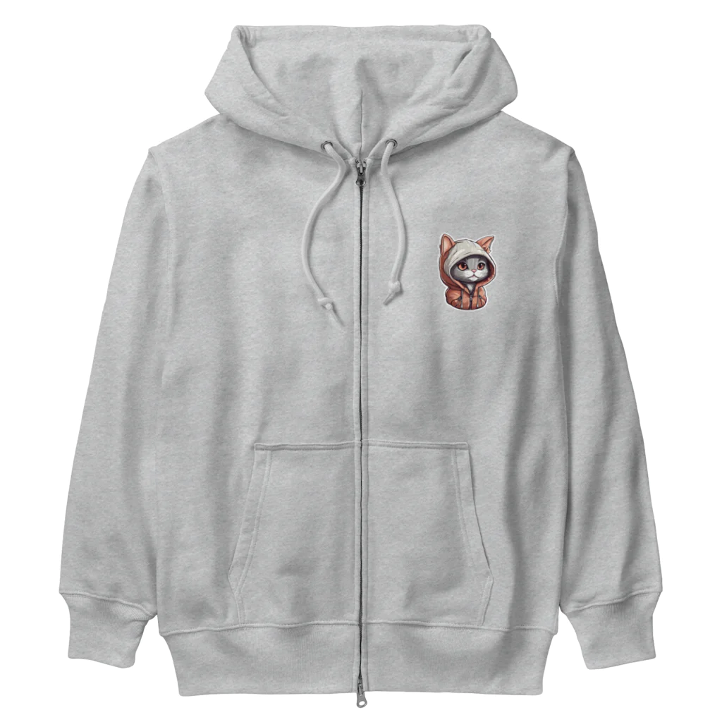 morohey_shopのアン【TEAM キャット フード】ステッカー80×80  パーカー各種 Heavyweight Zip Hoodie