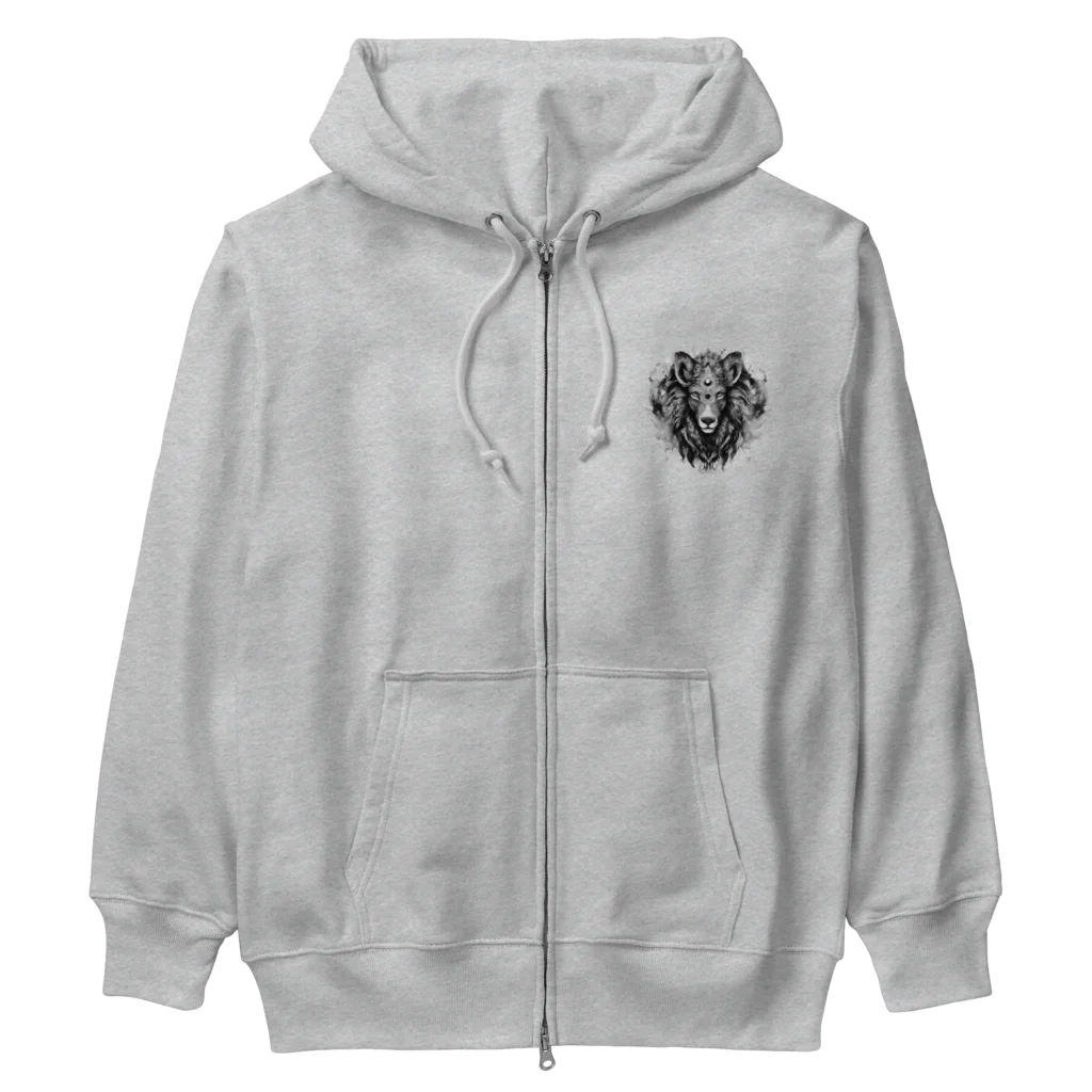 UmageのMysterious Fantasy Animal（神秘的な空想の動物） Heavyweight Zip Hoodie