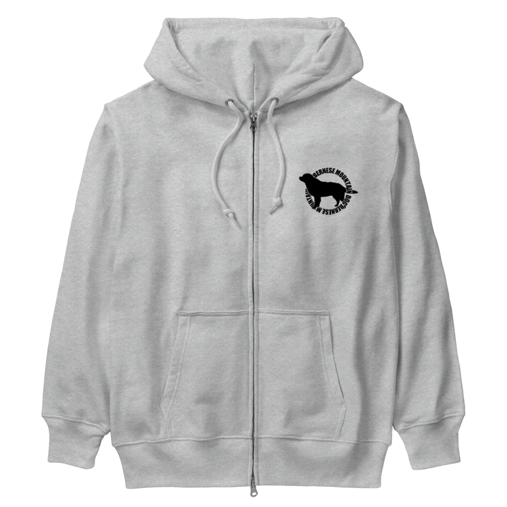 WebArtsのBernese Mountain Dog Design01 バーニーズマウンテンドッグ Heavyweight Zip Hoodie