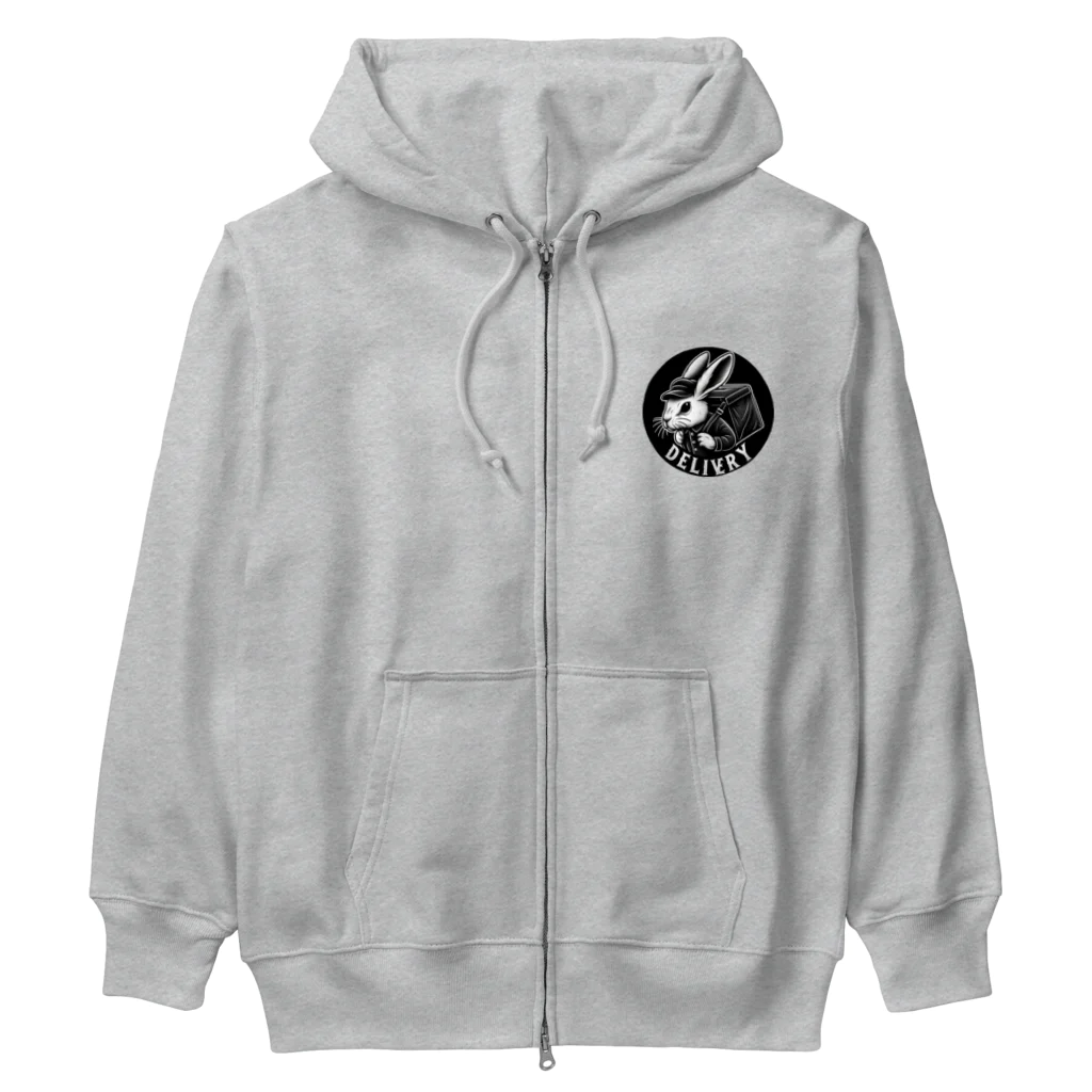 でりうさのでりうさ Heavyweight Zip Hoodie