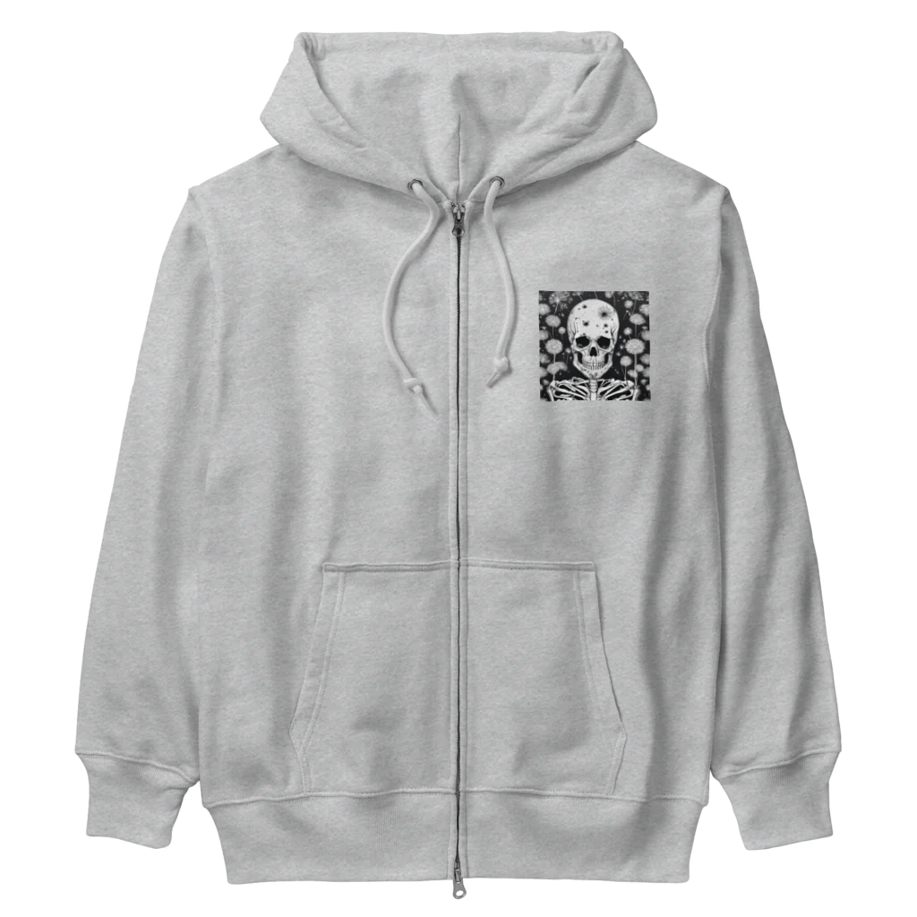 かるるんショップの骸骨紳士シリーズ　微笑 Heavyweight Zip Hoodie