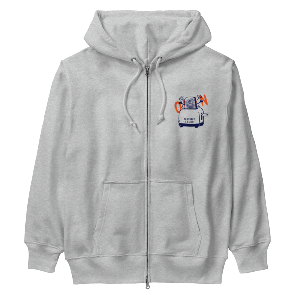 イラスト MONYAAT のカリカリサロンH Heavyweight Zip Hoodie