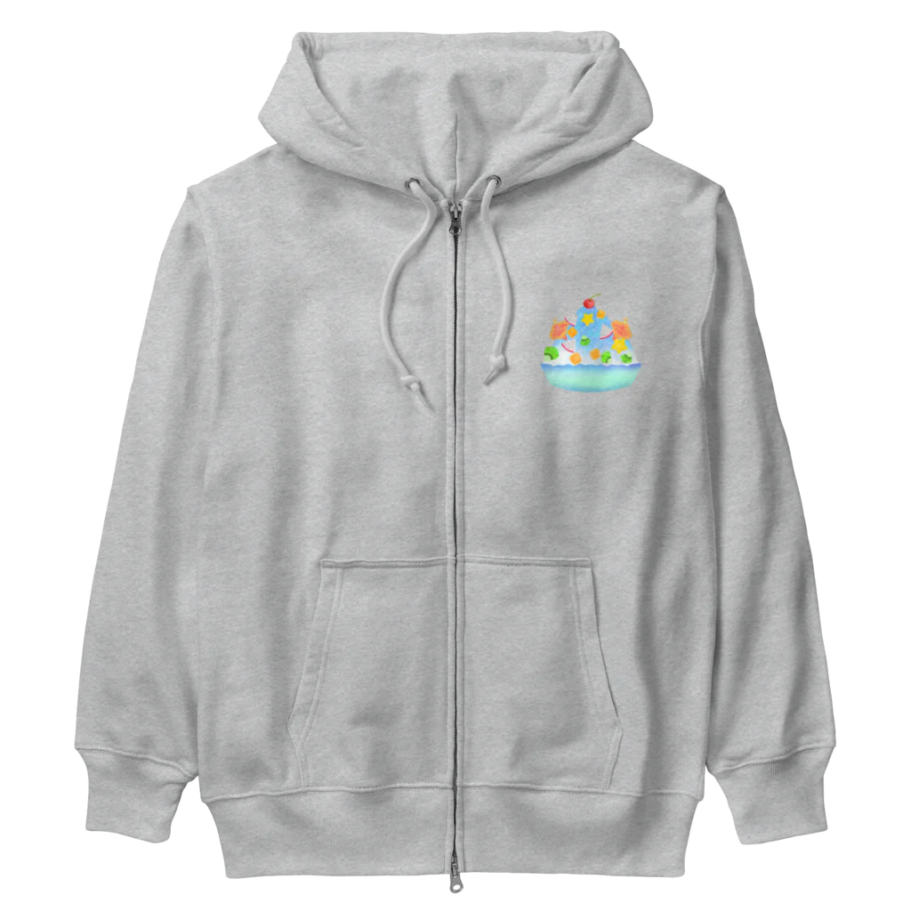 Lily bird（リリーバード）のトロピカル・ブルーハワイかき氷 Heavyweight Zip Hoodie