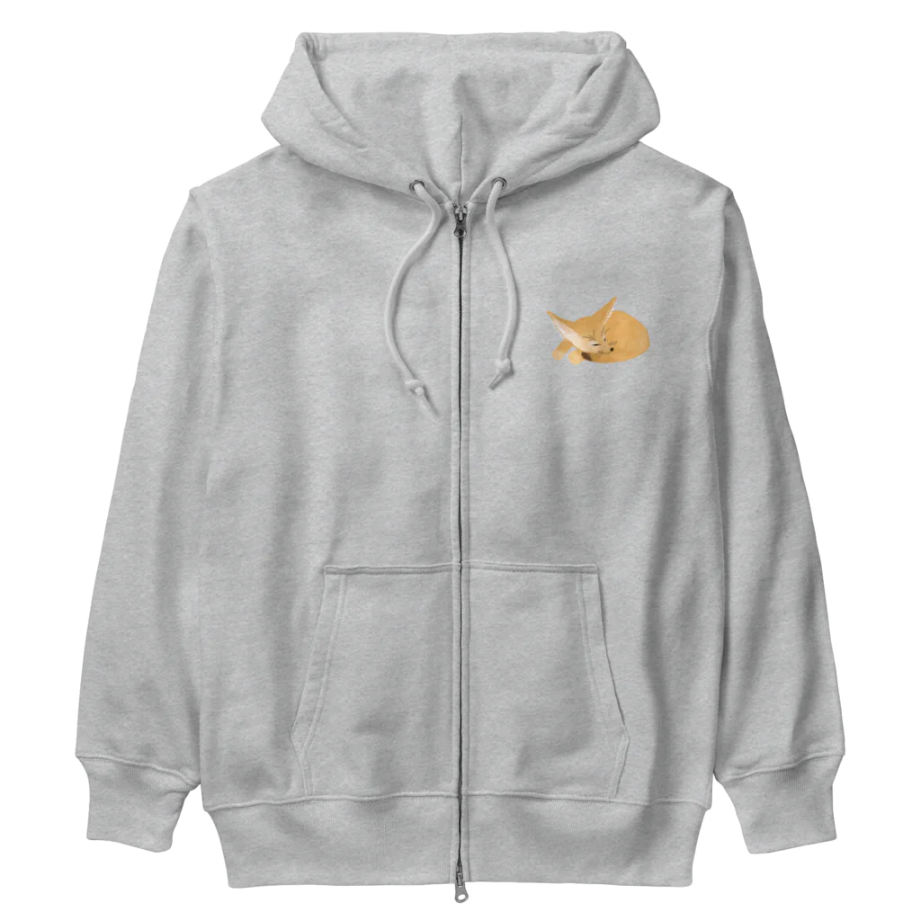 Lily bird（リリーバード）の可愛いフェネック Heavyweight Zip Hoodie