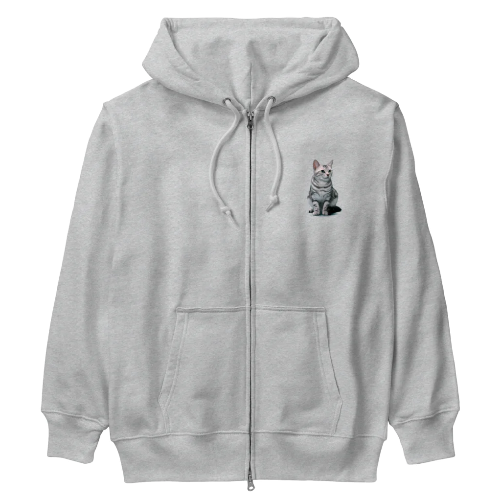 Rubbishのねこ Heavyweight Zip Hoodie