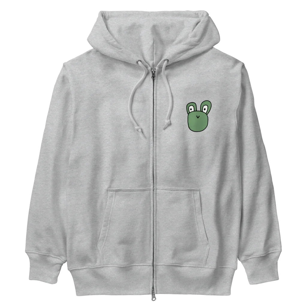 あやちの🐸みどりのかえる Heavyweight Zip Hoodie