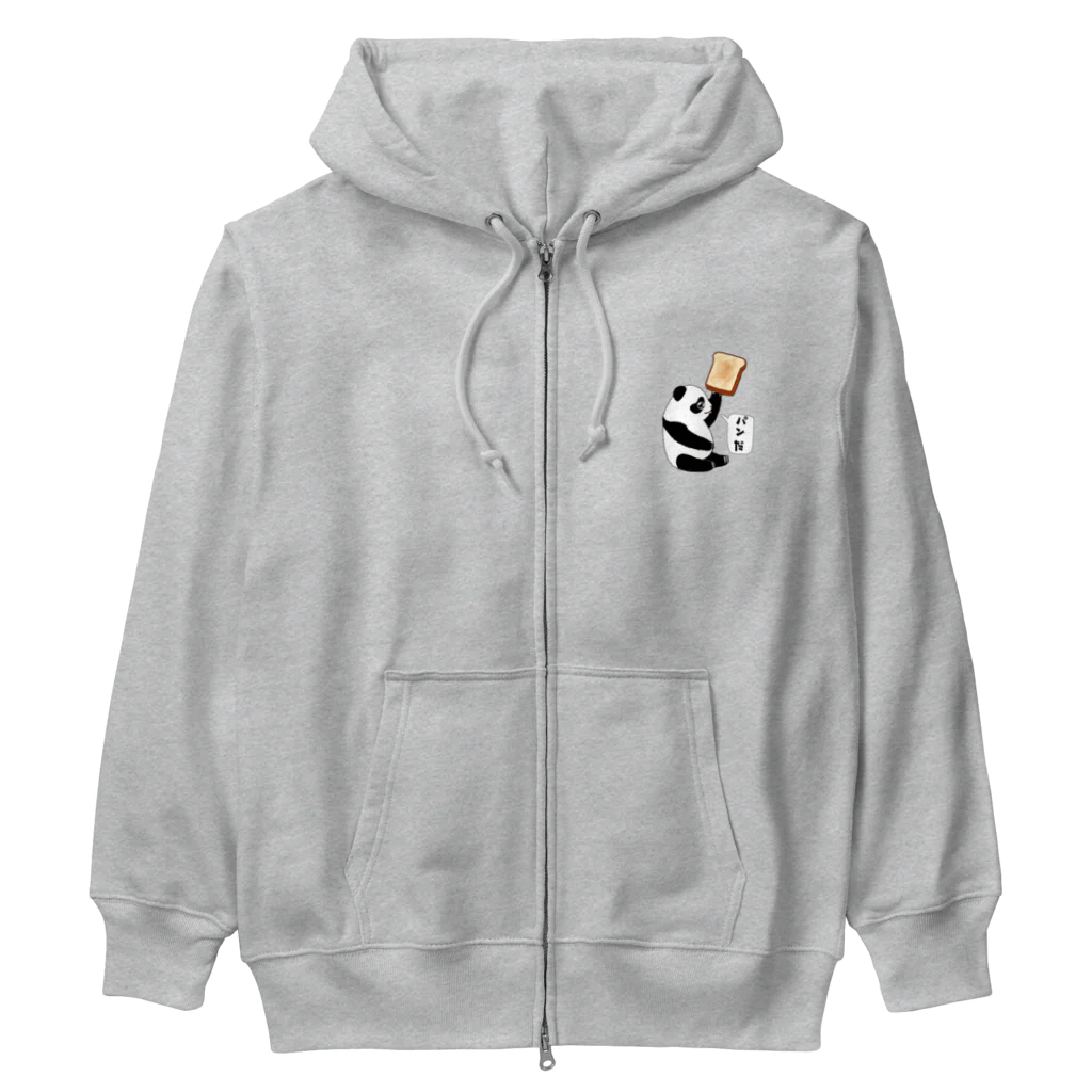 LalaHangeulの「パンだ」とつぶやく子パンダ Heavyweight Zip Hoodie