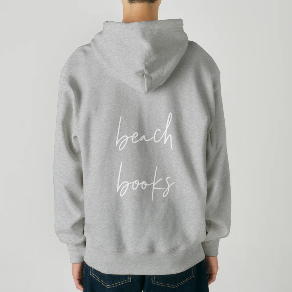 beach books NIGHTのbeach books zip up hoodie ヘビーウェイトジップパーカー