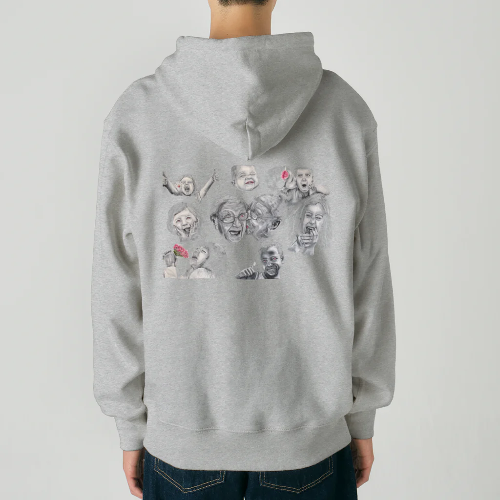 Owl's Dream　アウルズドリームのlove, peace and happiness Heavyweight Zip Hoodie