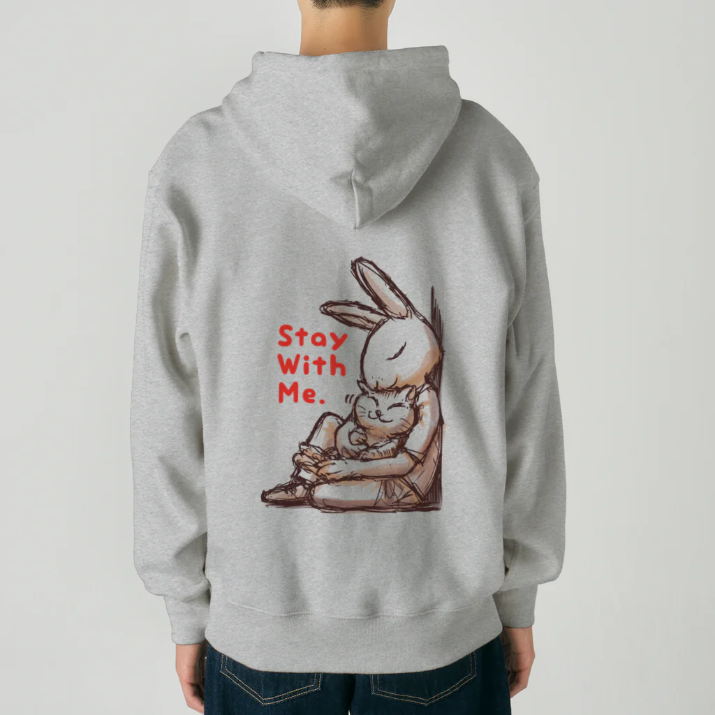 BeachBunnyのうさぎとねこ　Stay With Me Heavyweight Zip Hoodie