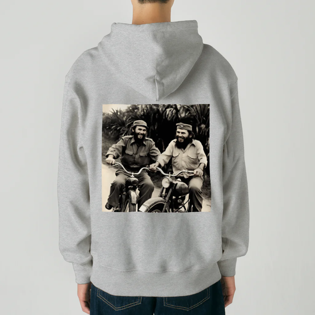 westside storeのI wish there was a world like this. "Fidel Castro" and "Che Guevara." Heavyweight Zip Hoodie