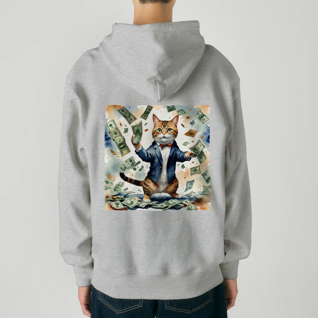 なむねこの猫社長 Heavyweight Zip Hoodie