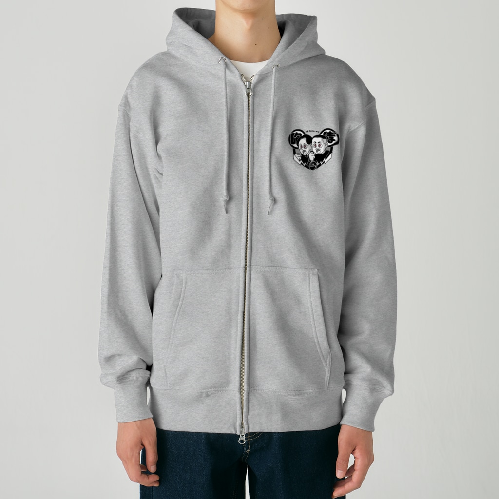 GERA「ザ・マミィのネズミの咆哮」公式ショップのネズミの咆哮番組パーカー Heavyweight Zip Hoodie