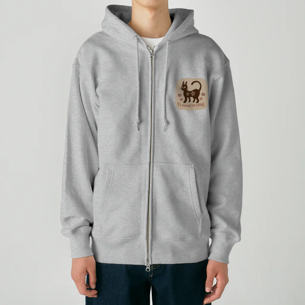 HeartToMeの喫茶　花猫珈琲 Heavyweight Zip Hoodie