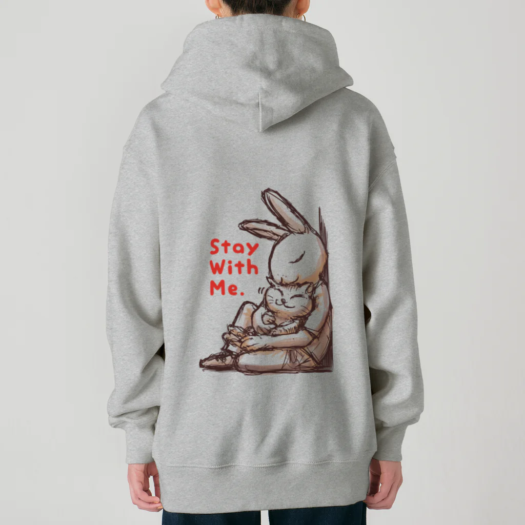 BeachBunnyのうさぎとねこ　Stay With Me Heavyweight Zip Hoodie