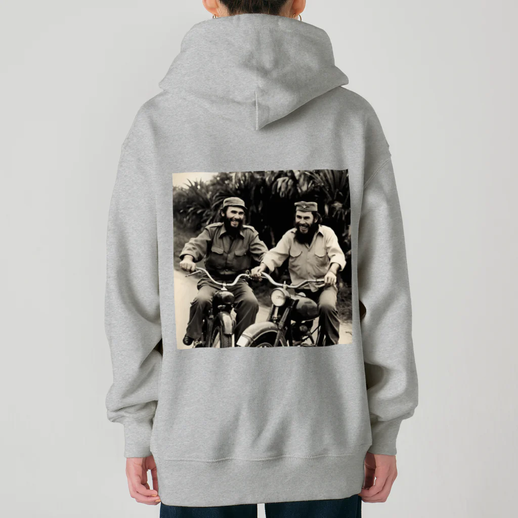 westside storeのI wish there was a world like this. "Fidel Castro" and "Che Guevara." Heavyweight Zip Hoodie