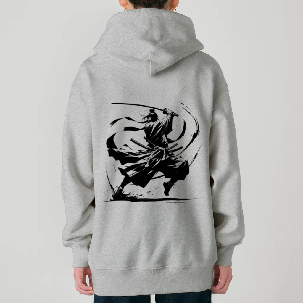 Sunlit HorizonのA lonely SAMURAI Heavyweight Zip Hoodie