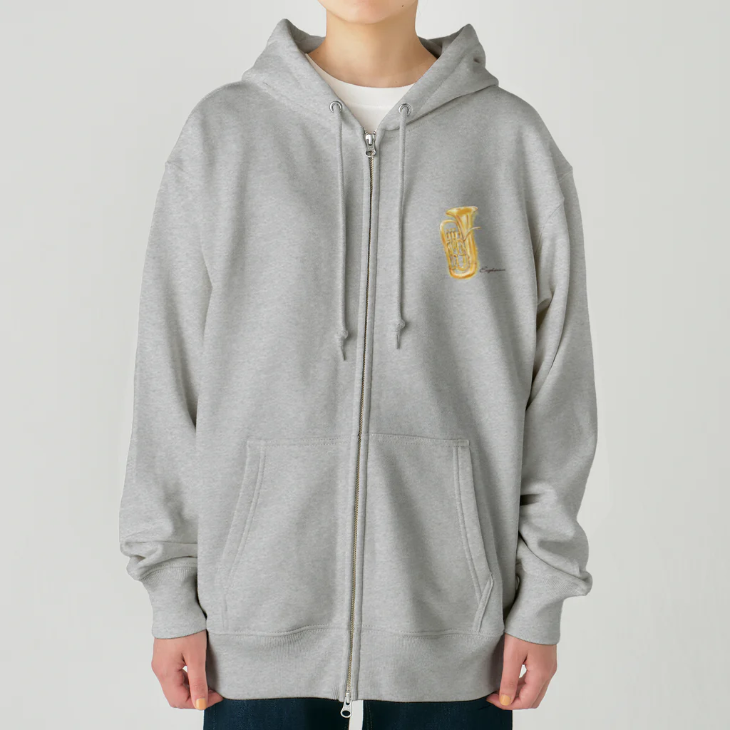 Kayo_ootsuyamaの吹奏楽・ユーフォニアム Heavyweight Zip Hoodie