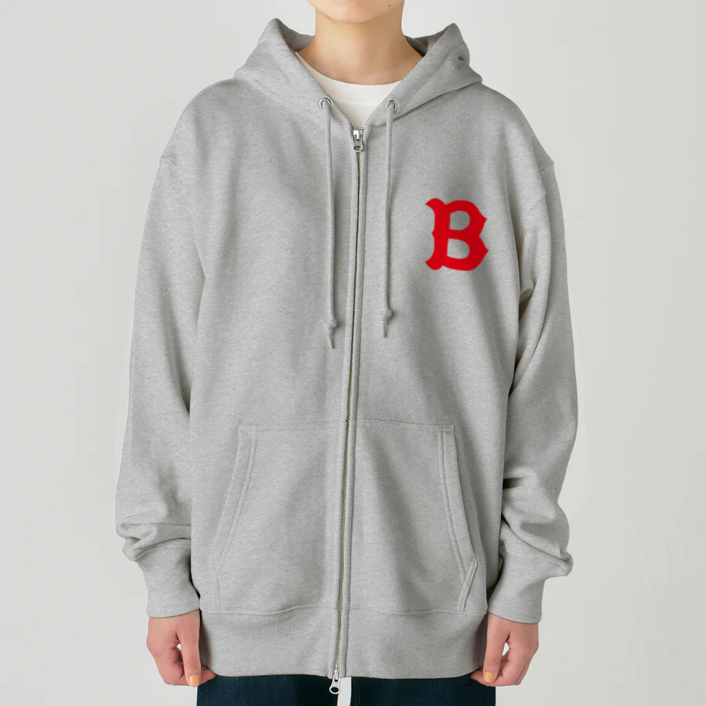 バッファ君  goods【近鉄バファローズ／1976-1996】のクラシックB＋ファンシーバッファ君（黒） Heavyweight Zip Hoodie