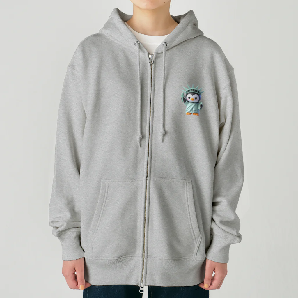 JUPITERの自由のペンギン像 Heavyweight Zip Hoodie