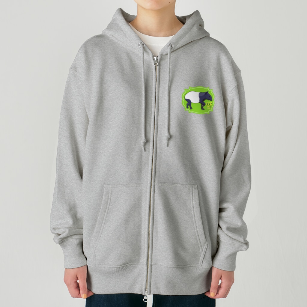 LalaHangeulのマレーバク Heavyweight Zip Hoodie