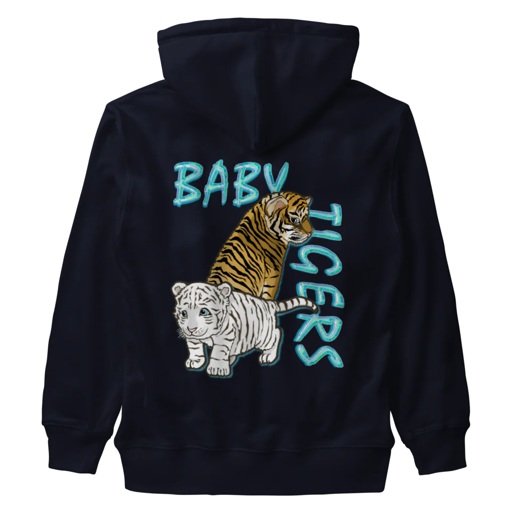 LalaHangeulのBABY TIGERS　バックプリント ヘビーウェイトジップパーカー