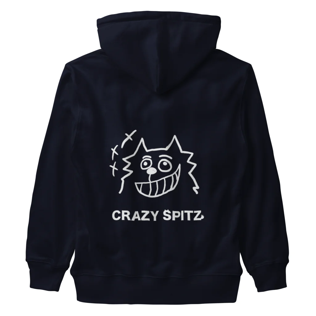 ehime@けだま&もち＆すみのCRAZY SPITZ「HA HA HA」ver.white Heavyweight Zip Hoodie