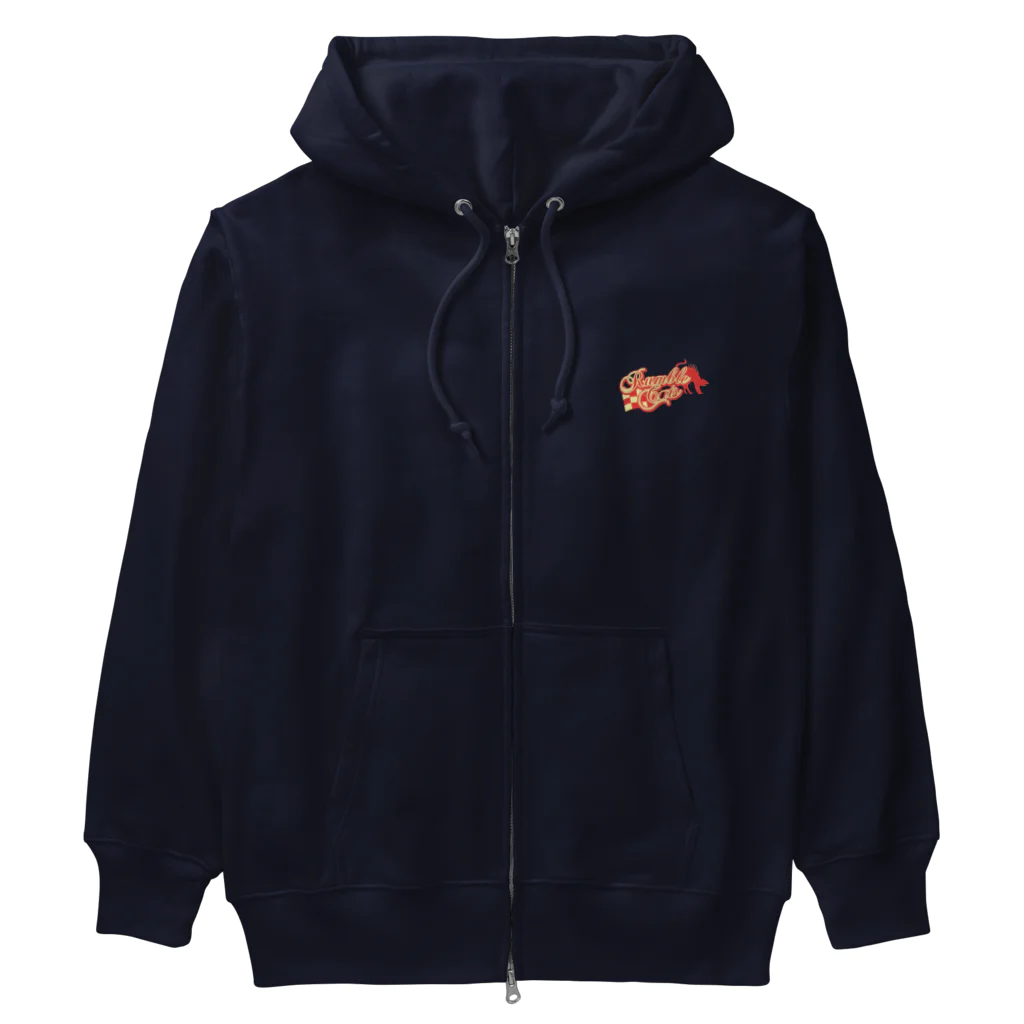 和rockのRumble cat’s Heavyweight Zip Hoodie