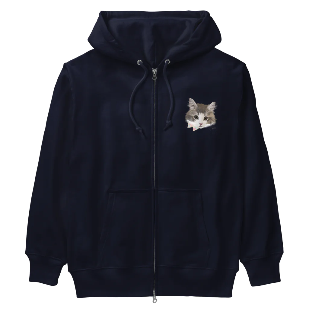 nuuko_artのねこのティナさん Heavyweight Zip Hoodie