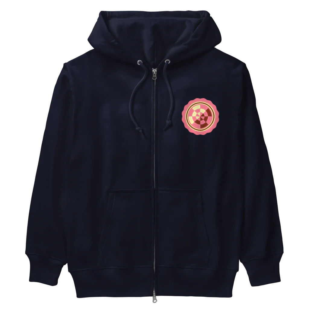 ハナドリカ SUZURI店の花の形の板チョコ(苺) Heavyweight Zip Hoodie