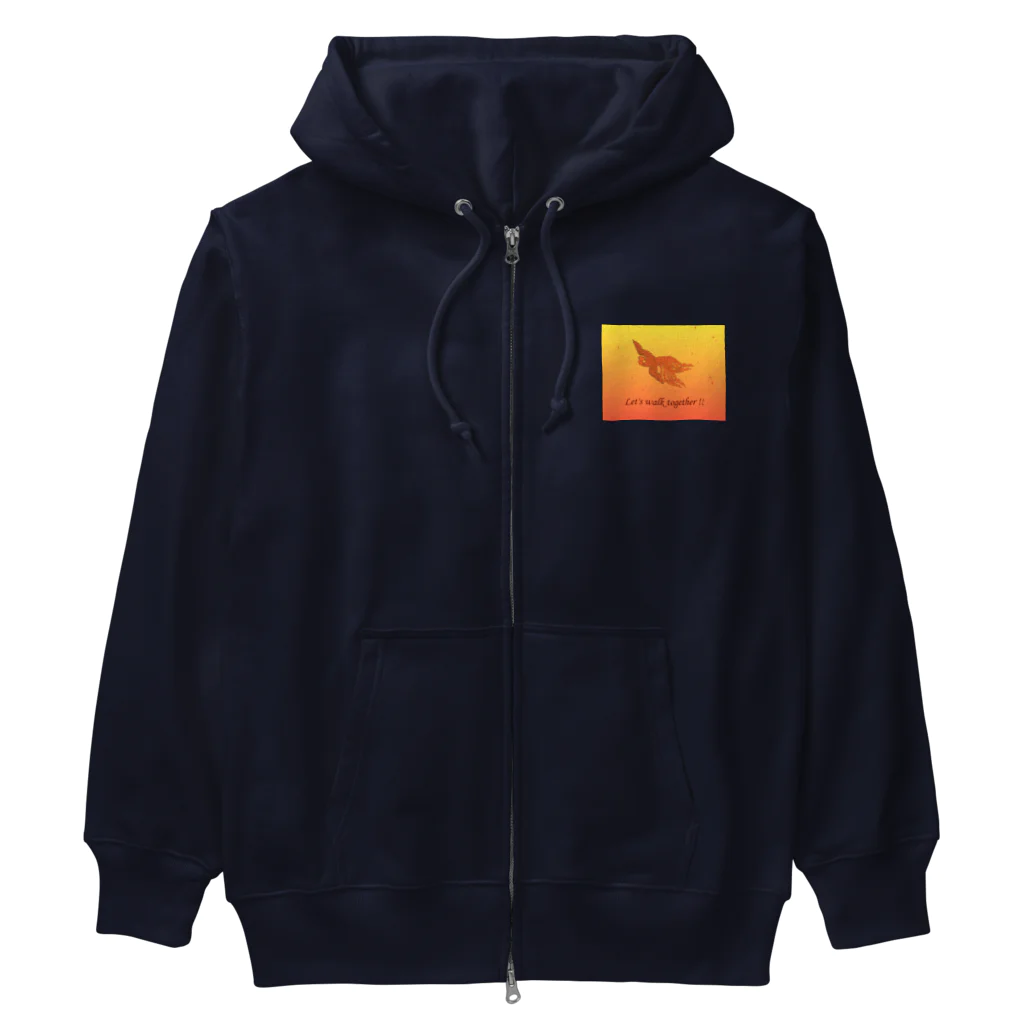 Momonngamonnga zakka の鳳凰のデザイン Heavyweight Zip Hoodie