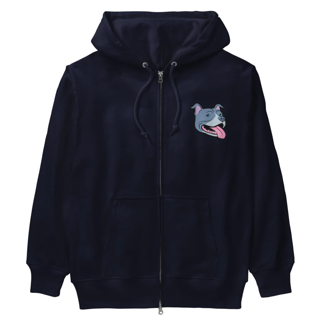 LONESOME TYPE ススのLove❤️Dogs（アメリカンピットブルテリア・青鼻） Heavyweight Zip Hoodie