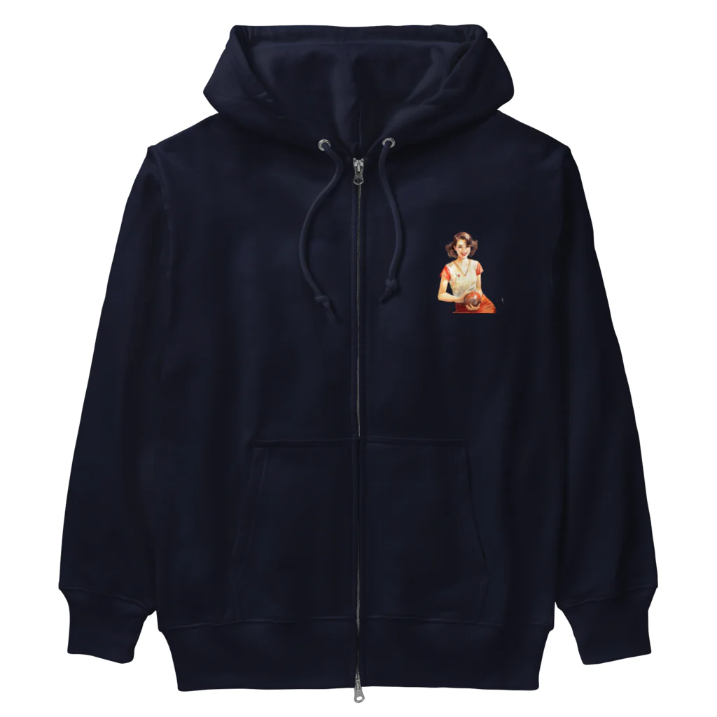 MistyStarkの日本人女性ボーリング Heavyweight Zip Hoodie